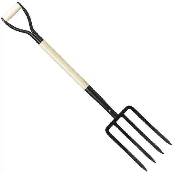 Best Choice Corona FK42000 Digging Fork, 10 in L Tines, 4-Tine, Steel Tine, Wood Handle, 29 in L Handle