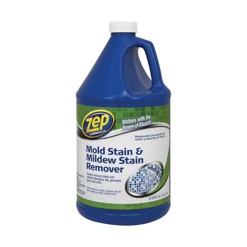 Zep ZUMILDEW128 Stain Remover, 1 gal, Liquid, Slight Chlorine, Clear Markdown