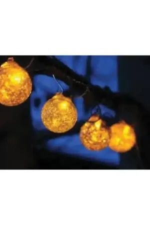 Allsop 29850 String Light, 6-Lamp, LED Lamp, Amber/Clear Express Delivery
