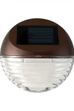 Top Rated Moonrays 95027 Mini Deck Light, Round, 2-Lamp, LED Lamp, Plastic Housing Material, Bronze Housing