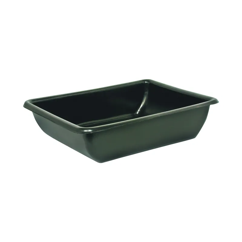 Maccourt AT2606 Utility Tub, 9 gal, 26 in L, 20 in W, 6 in H, Polyethylene, Black, Rectangle Cheap