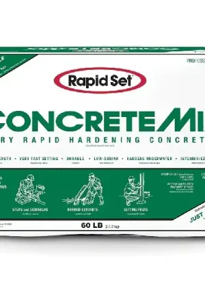 Editor’s Pick Rapid Set 130010060 Hardening Concrete, Tan, Solid, 60 lb Bag
