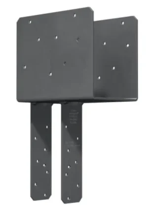 Top Pick Simpson Strong-Tie ECCQ64SDS2.5 Column Cap, 3-5/8 in Post/Joist, 8-1/2 in L, Gray