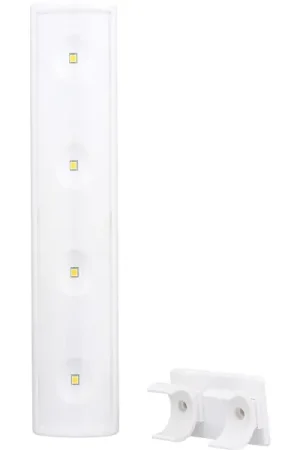 Today Only AmerTac LW1002W-T1 Clamp Light, 7-1/2 in L x 1-1/2 in W x 1-1/2 in D Dimensions, Battery, LED Lamp, White