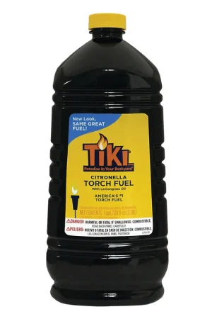 Tiki 1216151 Citronella Torch Fuel, 128 oz Bottle, Lemongrass Hassle-Free Returns