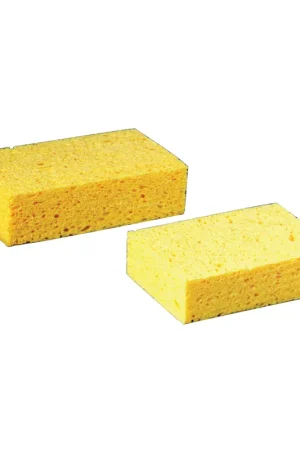 3M 7456-T Commercial Sponge, 7-1/2 in L, 4-3/8 in W, 2.06 in Thick, Cellulose, Yellow One Day Deal
