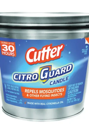 Warranty Included Cutter CITRO GUARD HG-96384 Candle, Citronella, 17 oz Bucket