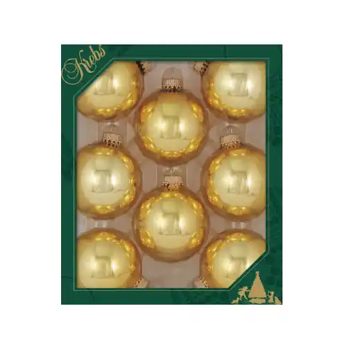 Arett C95 CBK70132 Christmas Ornament, Ball, Glass, Aztec Gold Big Sale