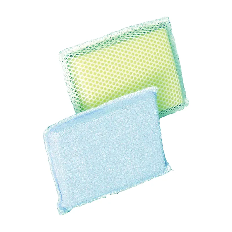 Birdwell 353-24 Scouring Sponge, 6-1/4 in L, 4 in W, 3/4 in Thick, Terry Cloth Fresh Stock