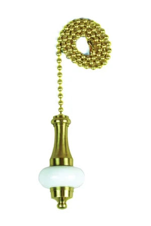 Viral Jandorf 60322 Pull Chain, 12 in L Chain, Brass