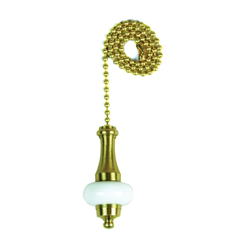Viral Jandorf 60322 Pull Chain, 12 in L Chain, Brass