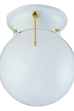 Best Seller Boston Harbor F3WH01-33753L Ceiling Light Fixture, 0.5 A, 120 V, 60 W, 1-Lamp, A19 or CFL Lamp, Metal Fixture