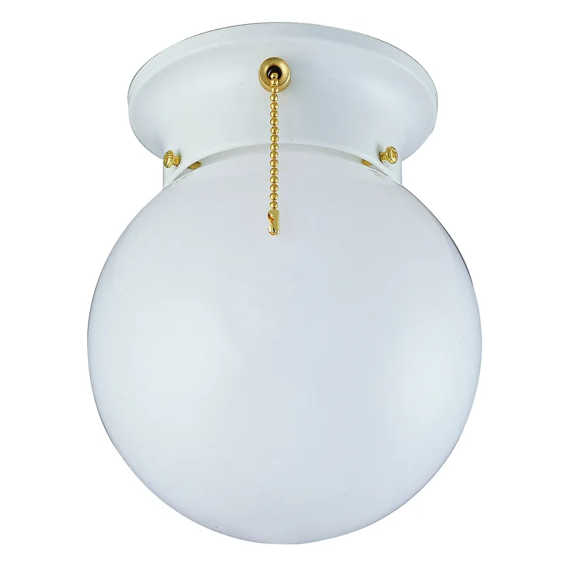 Best Seller Boston Harbor F3WH01-33753L Ceiling Light Fixture, 0.5 A, 120 V, 60 W, 1-Lamp, A19 or CFL Lamp, Metal Fixture