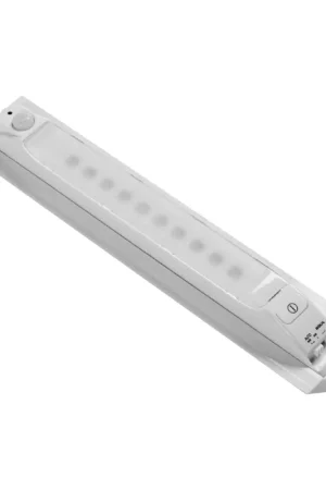 Fulcrum 30050-308 Motion Sensor Light, AA Battery, 10-Lamp, LED Lamp, 65 Lumens, 7000 K Color Temp, White Handmade