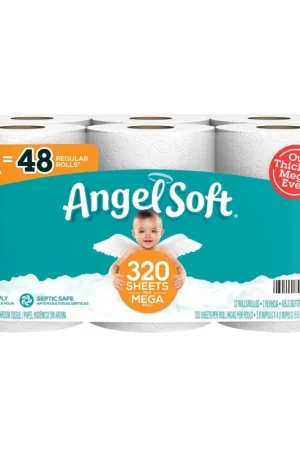 Special Discount Angel Soft 79397 Toilet Tissue, 2-Ply, Paper, 12/PK