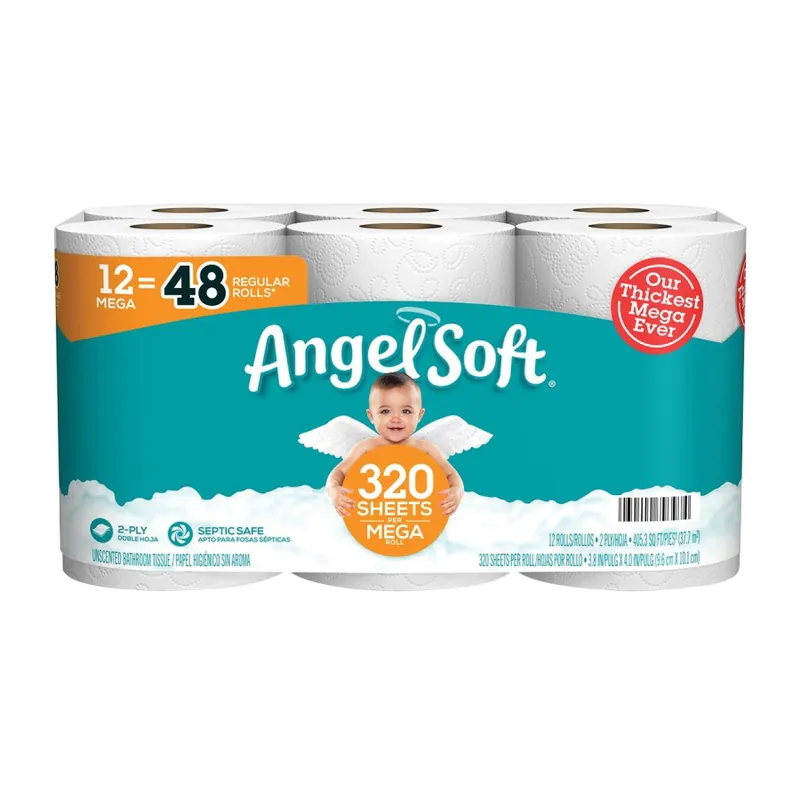 Special Discount Angel Soft 79397 Toilet Tissue, 2-Ply, Paper, 12/PK