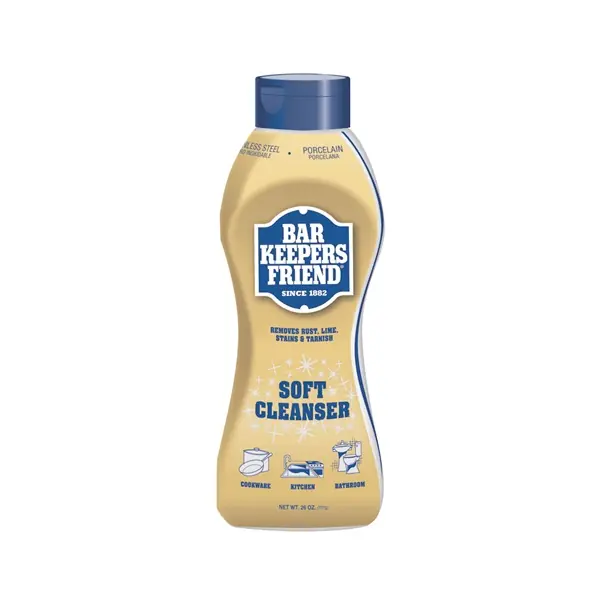 Bar Keepers Friend 11624 Soft Cleanser, 26 oz Bottle, Liquid, Lemon, Orange, White Instant Buy