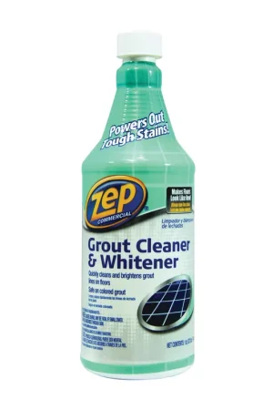 Trending Zep ZU104632 Grout Cleaner and Whitener, 1 qt, Liquid, Characteristic, Light Yellow