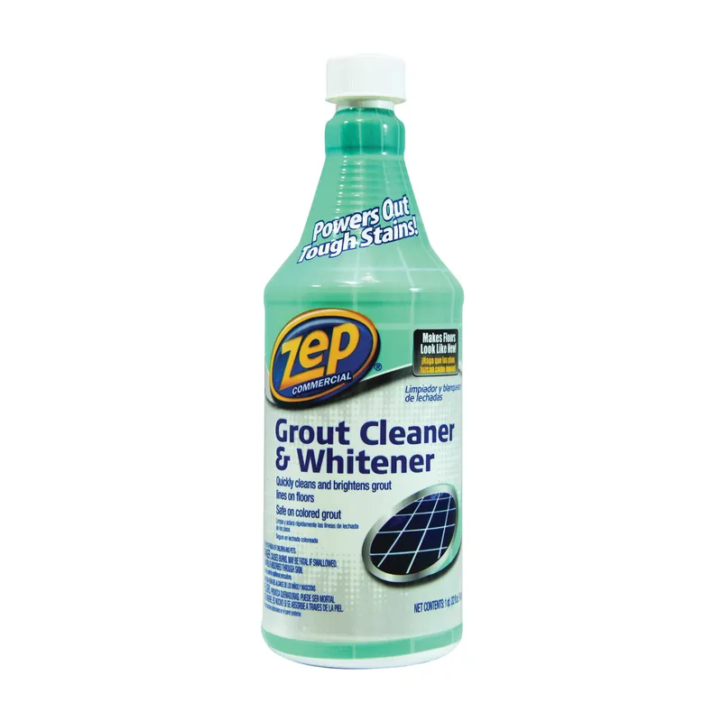 Trending Zep ZU104632 Grout Cleaner and Whitener, 1 qt, Liquid, Characteristic, Light Yellow
