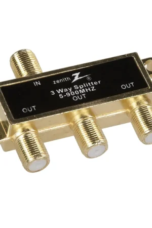 Zenith VS1001SP3W Coax Splitter, 1 Video Input, 3 Video Output Sale