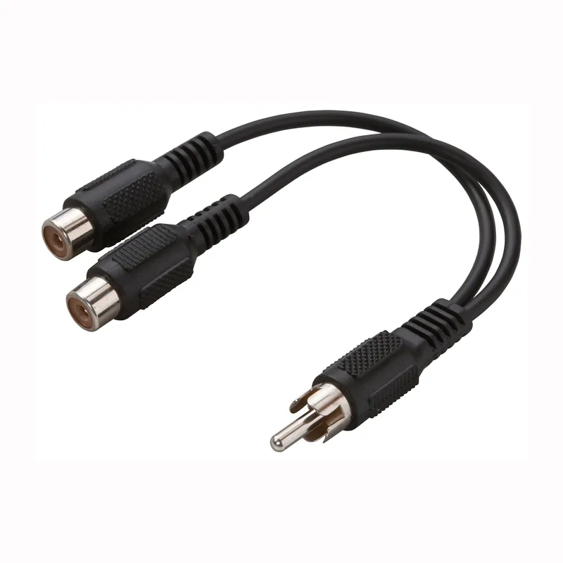 Zenith AY1003RCAMF RCAM to RCA-Y Cable, 3 in L, 1 -Connector A, Male, 2 -Connector B, Female, Black Next Day Delivery