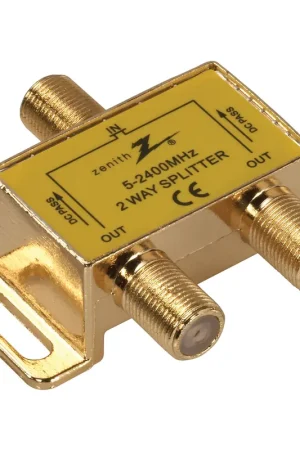 Zenith VS3001SP2W Series Coax Splitter, 2400 MHz, 1 Video Input, 2 Video Output Top Rated