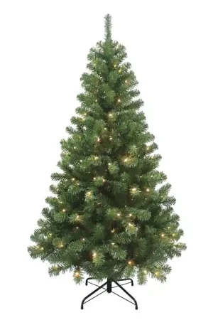 Best Choice Puleo Asia Limited 333-1898-T60LW2 Artificial Tree, 6 ft, Balsam Fir Family, Direct Plug In, LED, Warm White