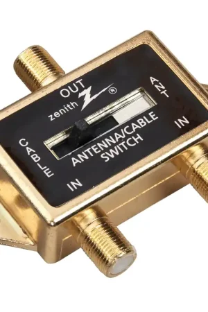 Zenith VR1001SW2W Switch Coax Splitter, 2 Video Input, 1 Video Output Popular