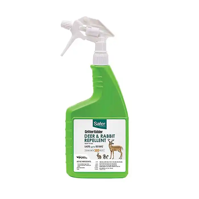 Safer Critter Ridder 5981 Deer and Rabbit Repellent, Ready-to-Use, Repels: Deer, Rabbits, Squirrels Next Day Delivery