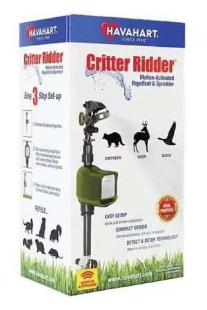Time-Limited Havahart Critter Ridder 5277 Animal Repellent and Sprinkler, Motion-Activated, 5.69 in L