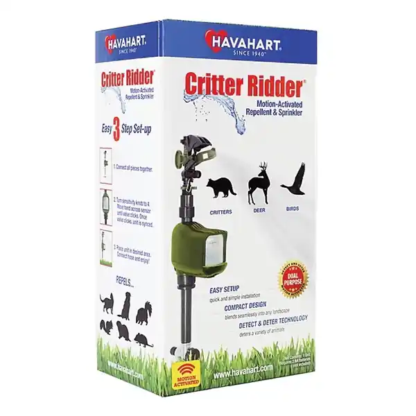 Time-Limited Havahart Critter Ridder 5277 Animal Repellent and Sprinkler, Motion-Activated, 5.69 in L