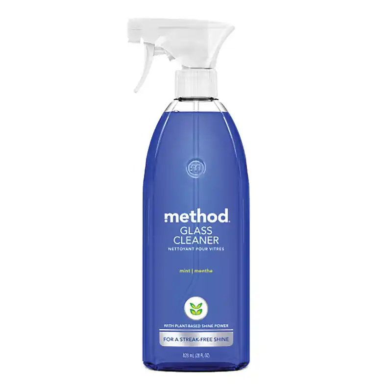 Budget method 3 Glass and Surface Cleaner, 28 oz Bottle, Liquid, Mint