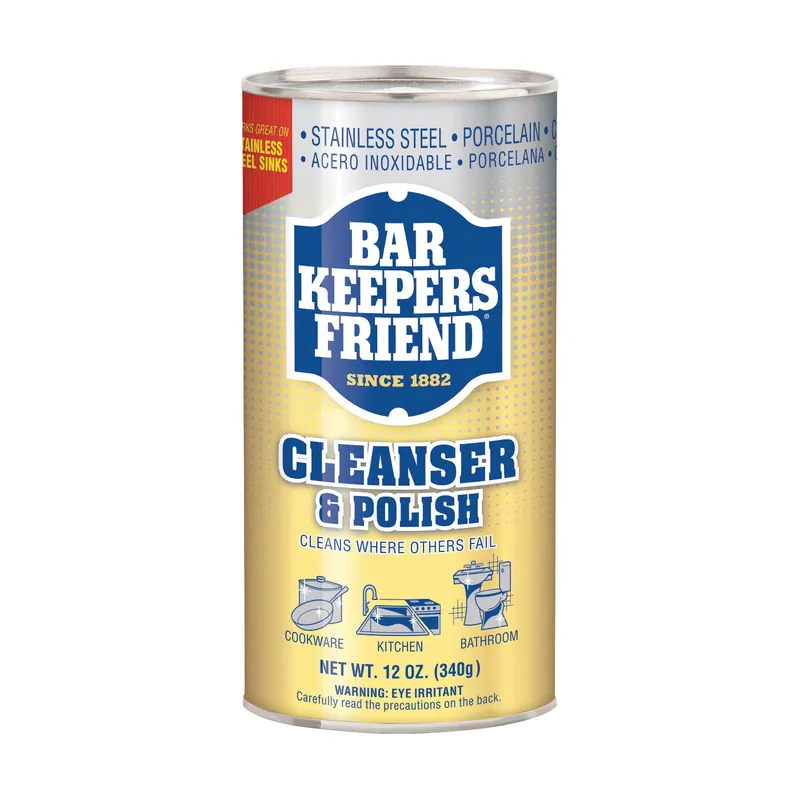 Bar Keepers Friend 11510 Cleanser and Polish, 12 oz Can, Powder, White Warranty Included