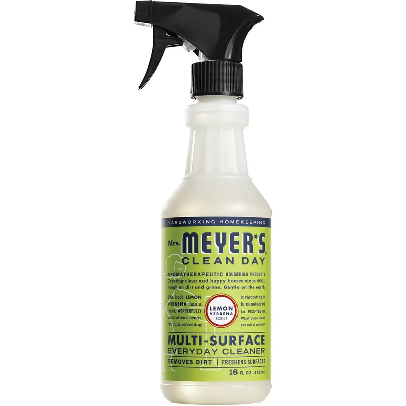 Same Day Shipping Mrs. Meyer's Clean Day 12441 Cleaner, 16 oz Spray Bottle, Liquid, Lemon Verbena