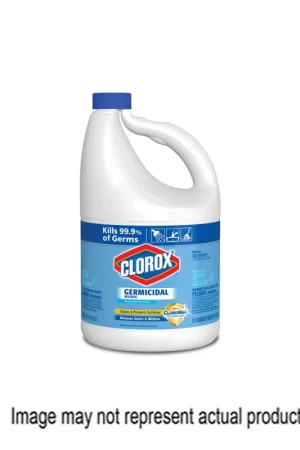 Top Pick Clorox 32429 Germicidal Bleach, 121 oz, Bleach, Liquid, Pale Yellow