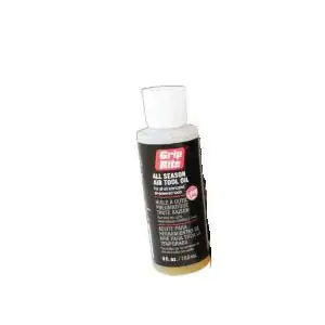 Grip-Rite GRTO4OZ Air Tool Oil, Compositions: Lubricant Base Oil (Petroleum), Additives, 4 oz Bottle Crafted