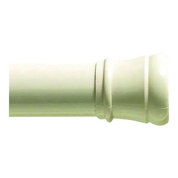 Zenna Home 608W/604W Shower Curtain Rod, 34-1/2 to 60 in L Adjustable, 1-1/4 in Dia Rod, Steel High Quality