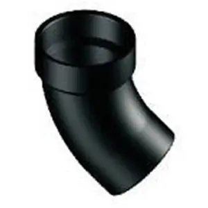 Seasonal Sale Lesso LN323-030L Street Pipe Elbow, 3 in, Hub x Spigot, 45 deg Angle, ABS