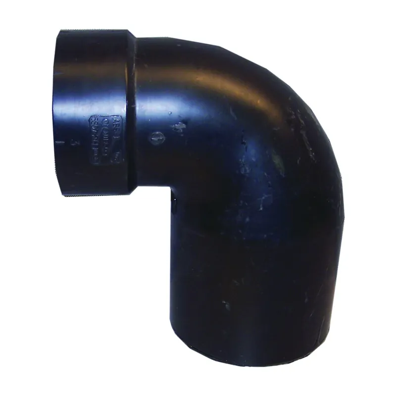 Authentic Canplas 103103ABC Reducing Closet Bend, 4 x 3 in, Spigot x Hub, ABS, Black