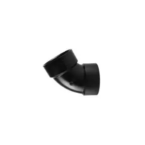 Limited Time Charlotte Pipe ABS 00319 1000HA Pipe Elbow, 3 in, Hub, 60 deg Angle, ABS, Black, SCH 40 Schedule
