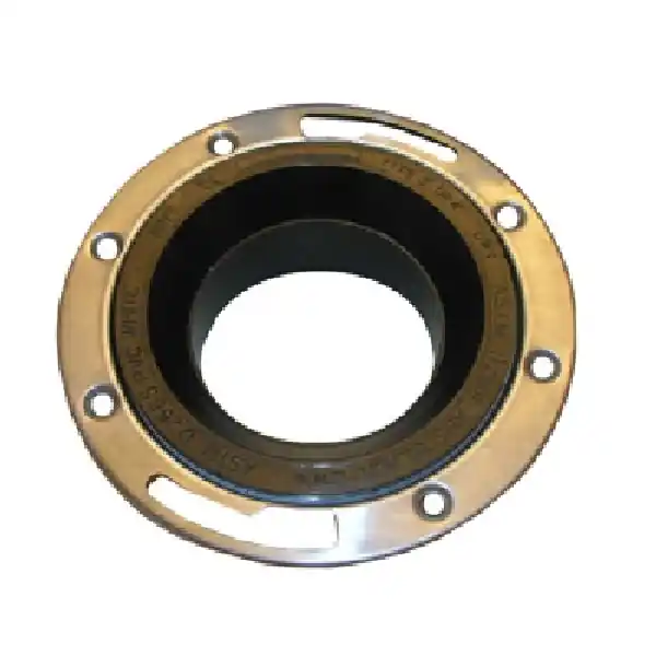Lasco 25-3614-1 Closet Pipe Flange, 3 x 4 in, Hub x Spigot, ABS Handmade