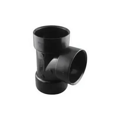New Release Canplas 102153LBC Sanitary Pipe Tee, 3 in, Hub, ABS, Black