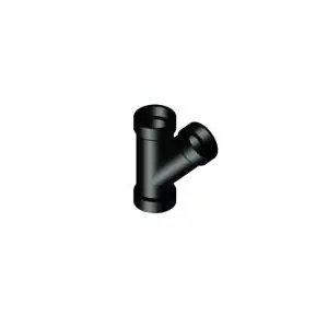Hassle-Free Returns Lesso LN600-040L 45 deg Pipe Wye, 4 in, Hub, ABS, Black