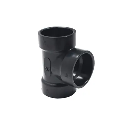 Canplas 102101 Pipe Tee, 1-1/2 in, Hub, ABS, Black Hassle-Free Returns