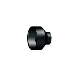 Reduced Price Lesso LN102-420L Pipe Increaser/Reducer, 4 x 2 in, Hub, ABS, Black