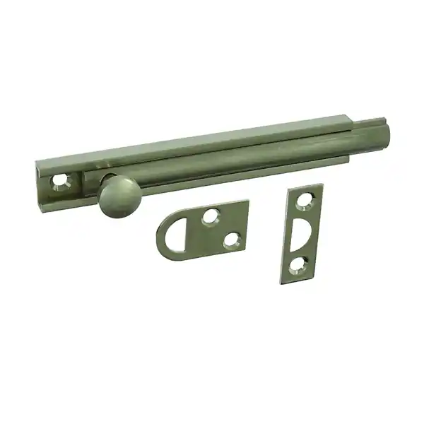 National Hardware MPB1922 Series N336-214 Flush Bolt, 4 in L Bolt, Solid Brass, Satin Nickel Express Delivery