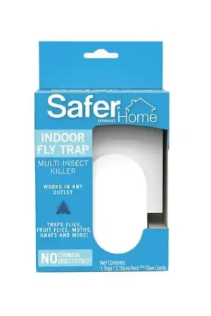 Super Sale Safer SH502 Plug-In Fly Trap, Includes: (2) StickyTech Glue Cards