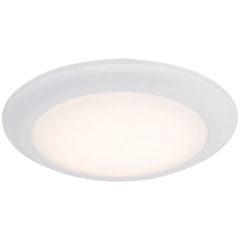 Boston Harbor CL006AC1215-16 Flush Mount Ceiling Fixture, 120 V, 17 W, 1-Lamp, LED Lamp, 1200 Lumens, White Fixture Luxury