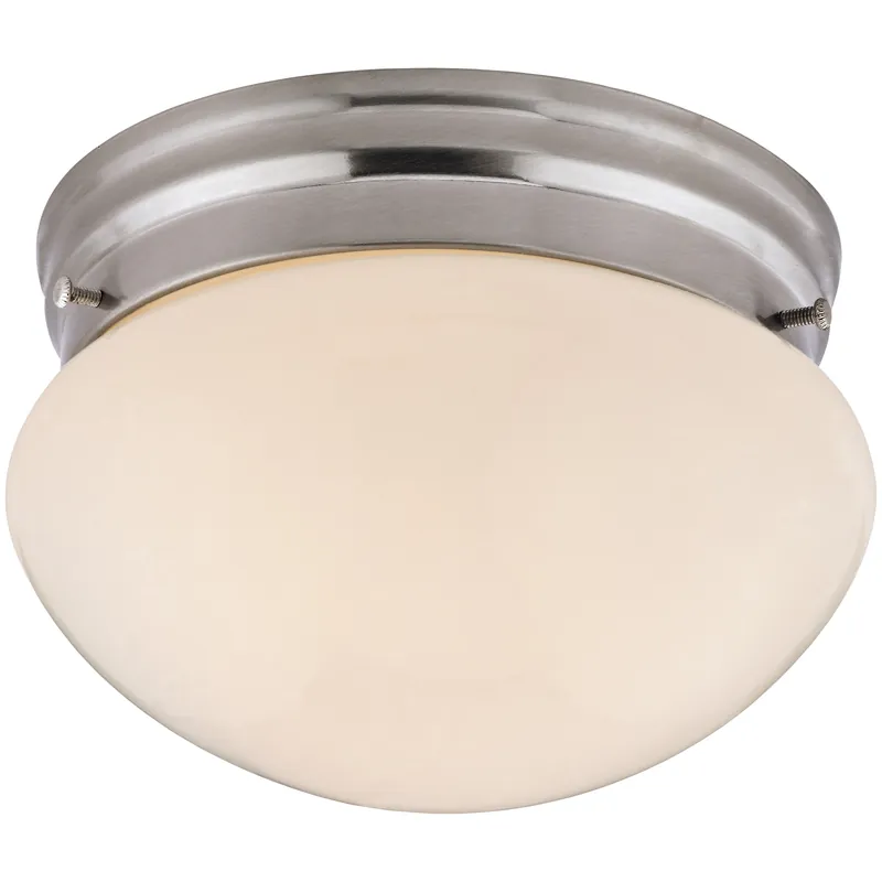 Boston Harbor F13BB01-6854-BN Single Light Round Ceiling Fixture, 120 V, 60 W, 1-Lamp, A19 or CFL Lamp Exclusive Offer