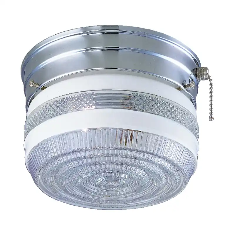 Boston Harbor F13CH01SW-6859CL3 Single Light Ceiling Fixture With Pull Chain, 120 V, 60 W, 1-Lamp, A19 or CFL Lamp New Arrival
